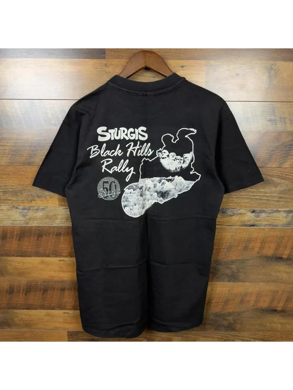 Vintage 90s Harley Davidson Sturgis Black Hills Rally T-Shirt Large Hanes Beefy